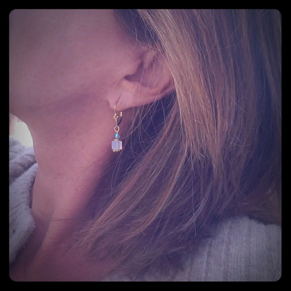 Swarovski Cubed Crystal Earrings
